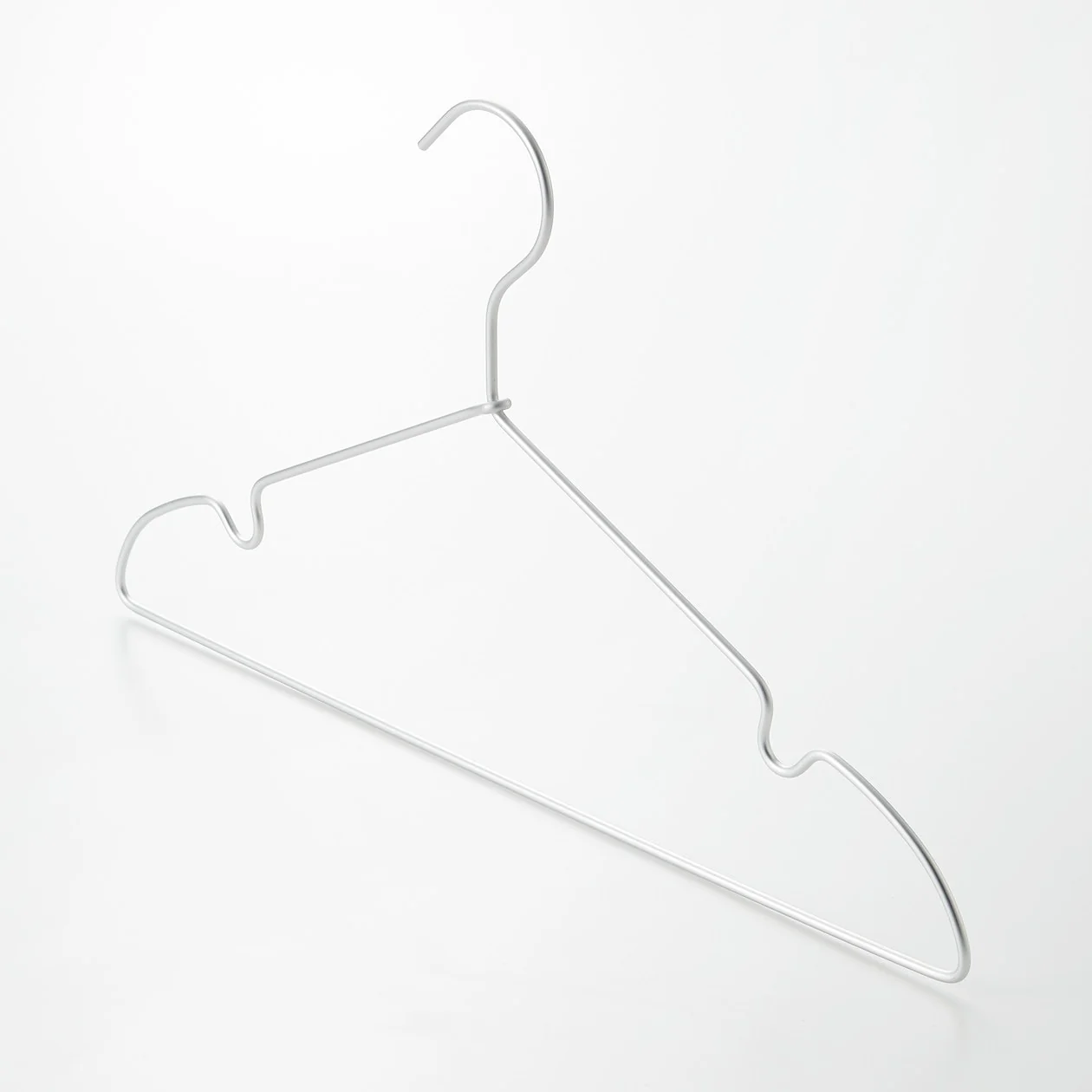 Aluminium Clothes Hanger with Notches - 42cm (3 Pack) - Image 2