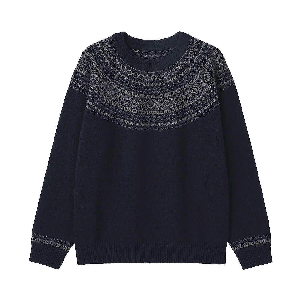 Andes Wool Jacquard Crewneck Sweater - Image 13