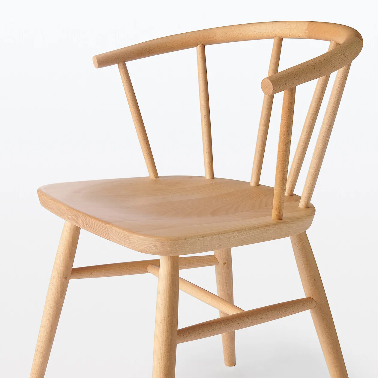 Beechwood Armchair with Round Legs - Image 5