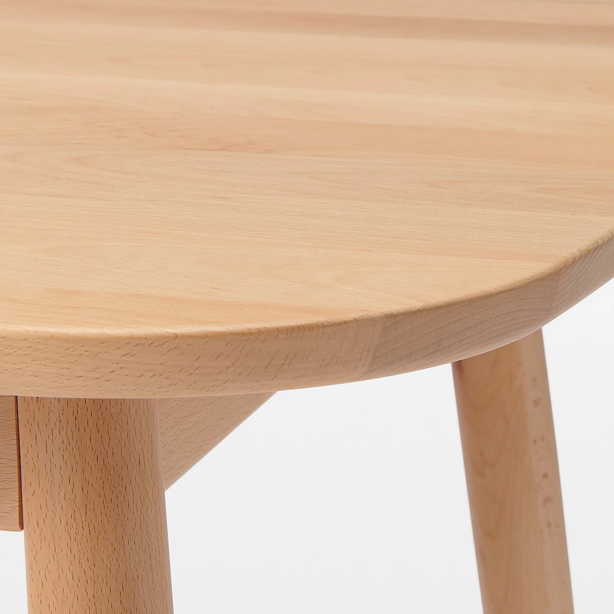 Beech Dining Table with Round Legs - Image 14