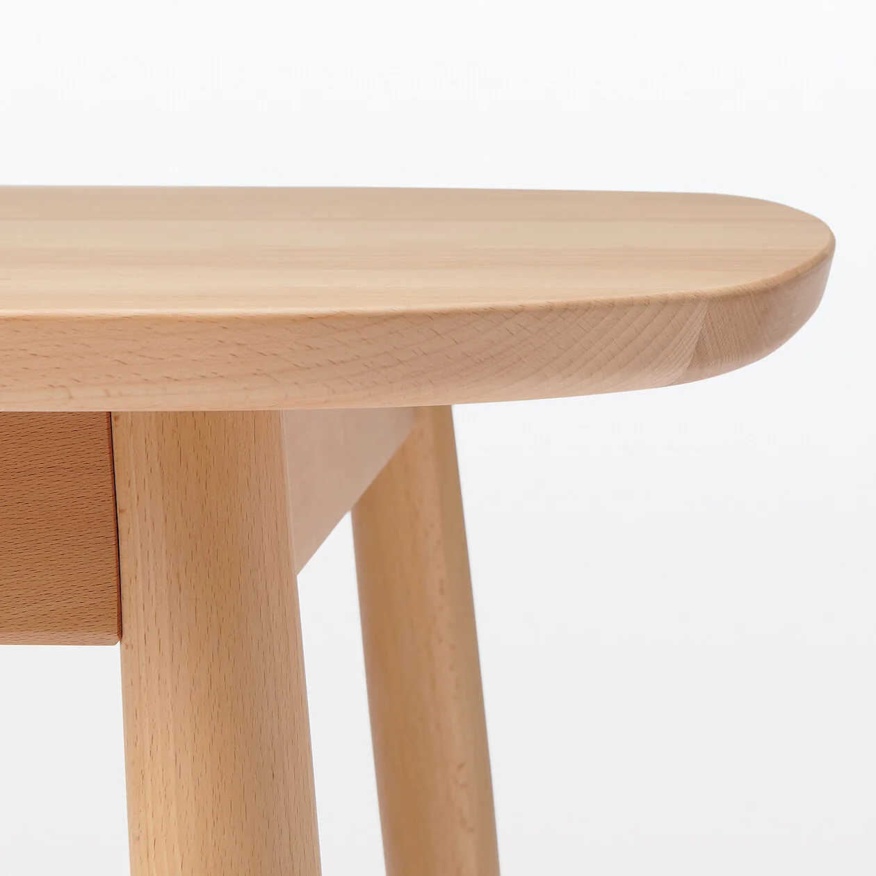 Beech Dining Table with Round Legs - Image 6