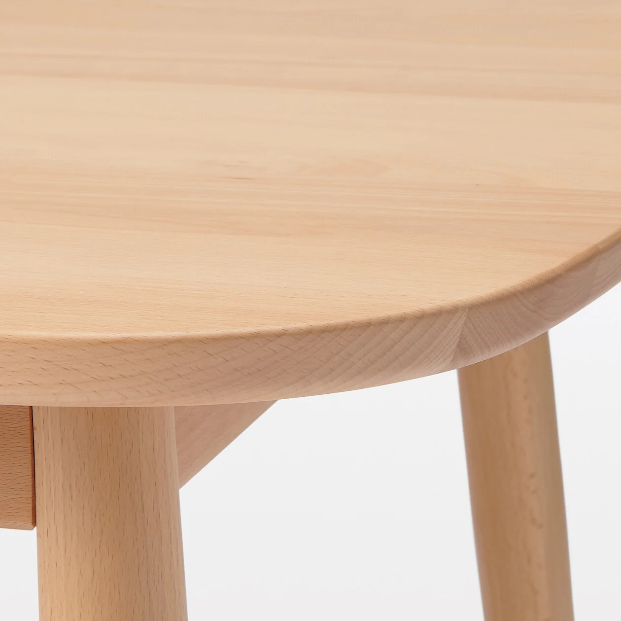 Beech Dining Table with Round Legs - Image 8