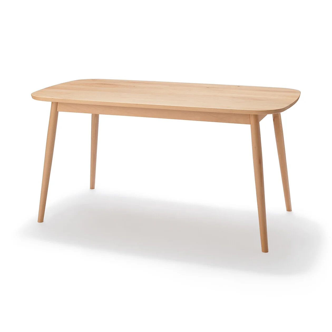 Beech Dining Table with Round Legs - Image 9