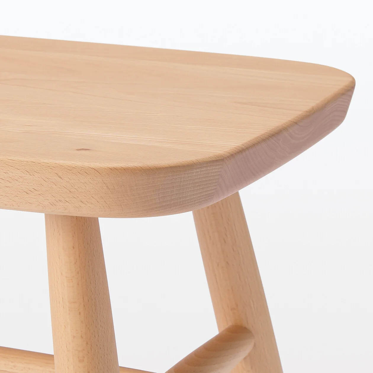 Beech Stool with Round Legs - Image 8