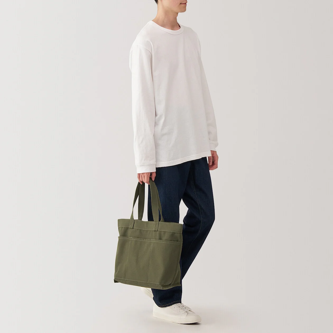 Wide Canvas Tote Bag - Image 15