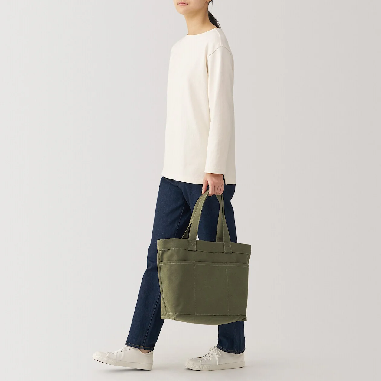 Wide Canvas Tote Bag - Image 16