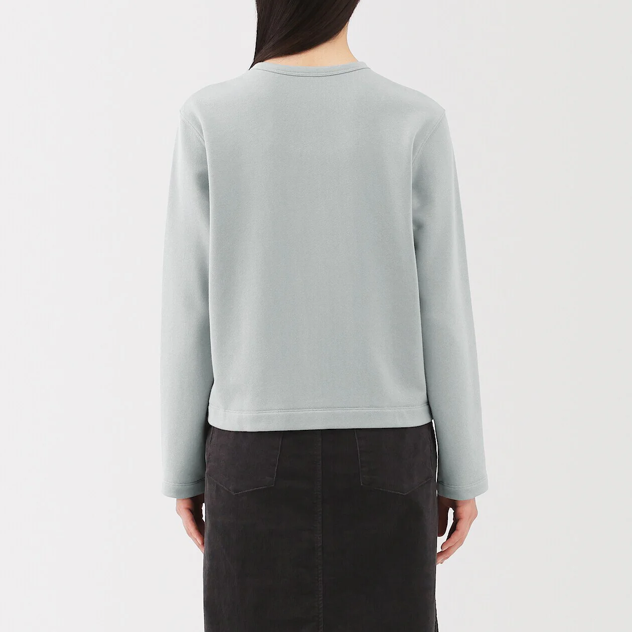 French Terry Sweatshirt Cardigan - Image 12