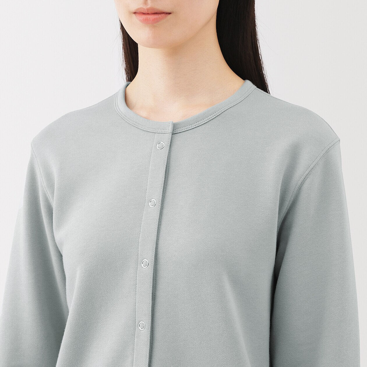 French Terry Sweatshirt Cardigan - Image 5
