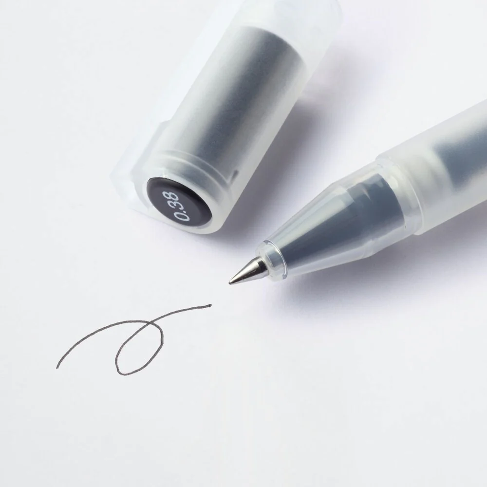 Gel Ink Ballpoint Pen - Cap Type 0.38mm (10 Pack) - Image 3
