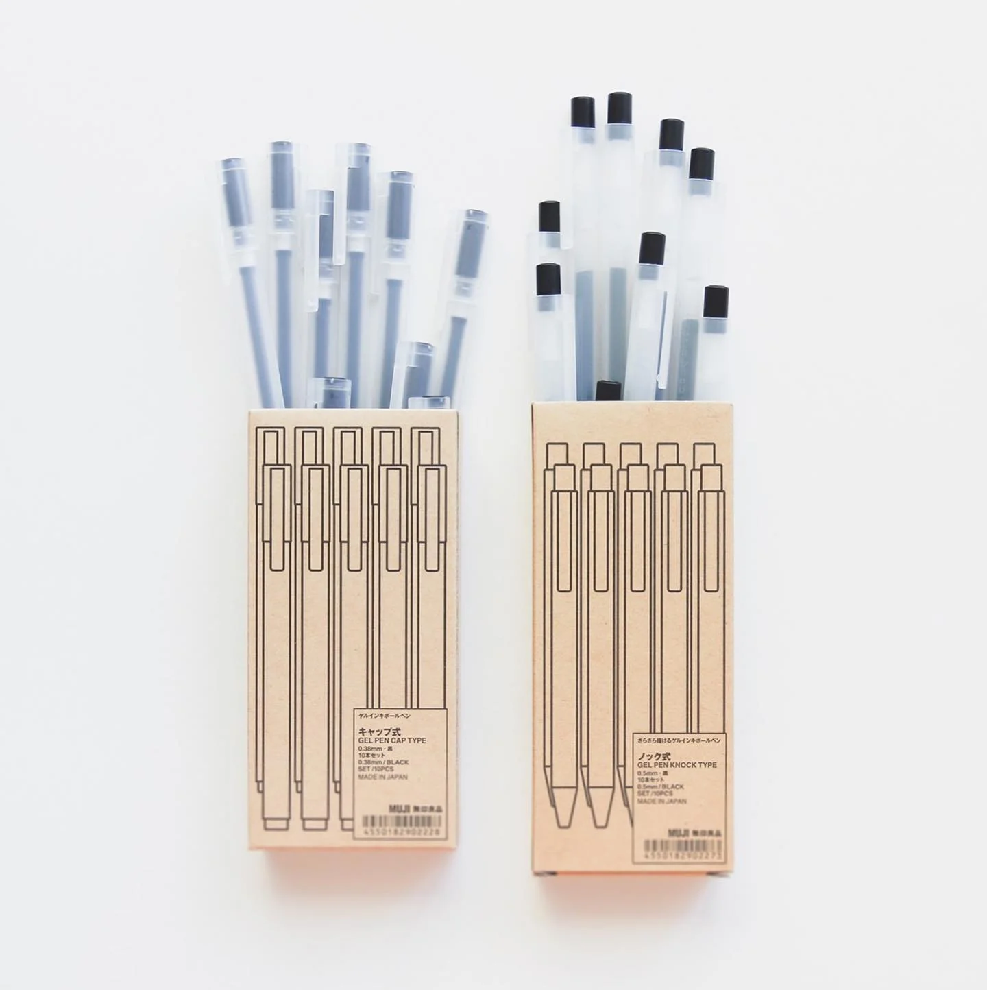Gel Ink Ballpoint Pen - Cap Type 0.38mm (10 Pack) - Image 4
