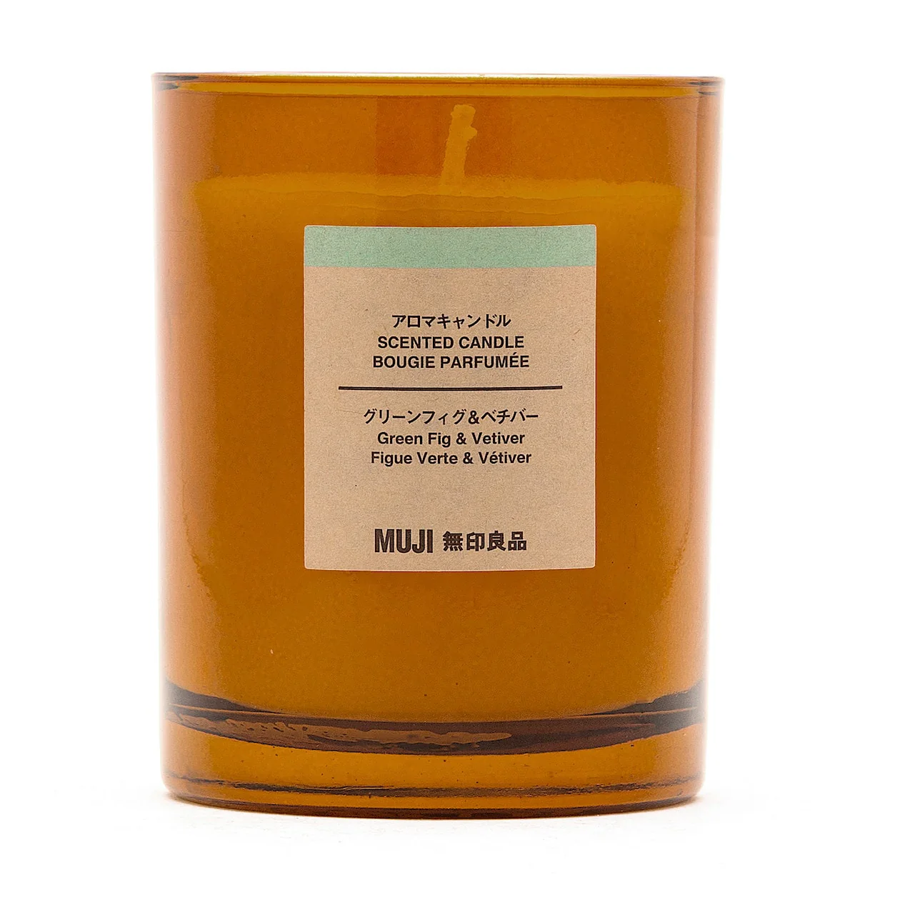Glass Candle - Green Fig & Vetiver (1 Wick) - Image 2