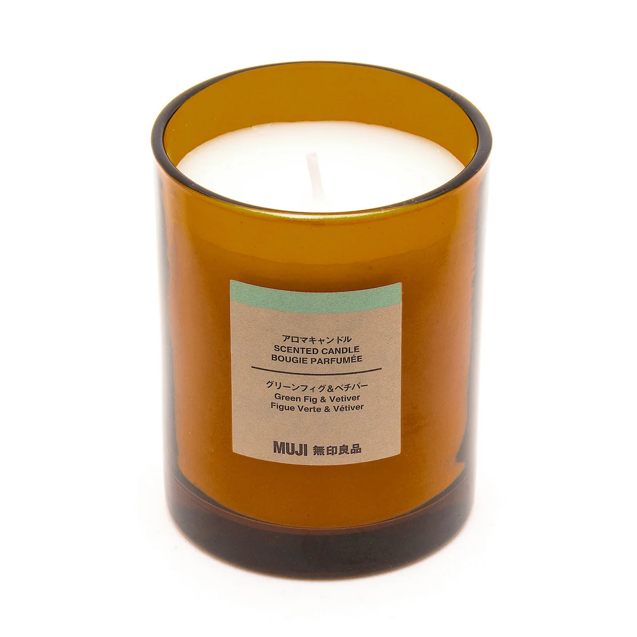 Glass Candle - Green Fig & Vetiver (1 Wick) - Image 3