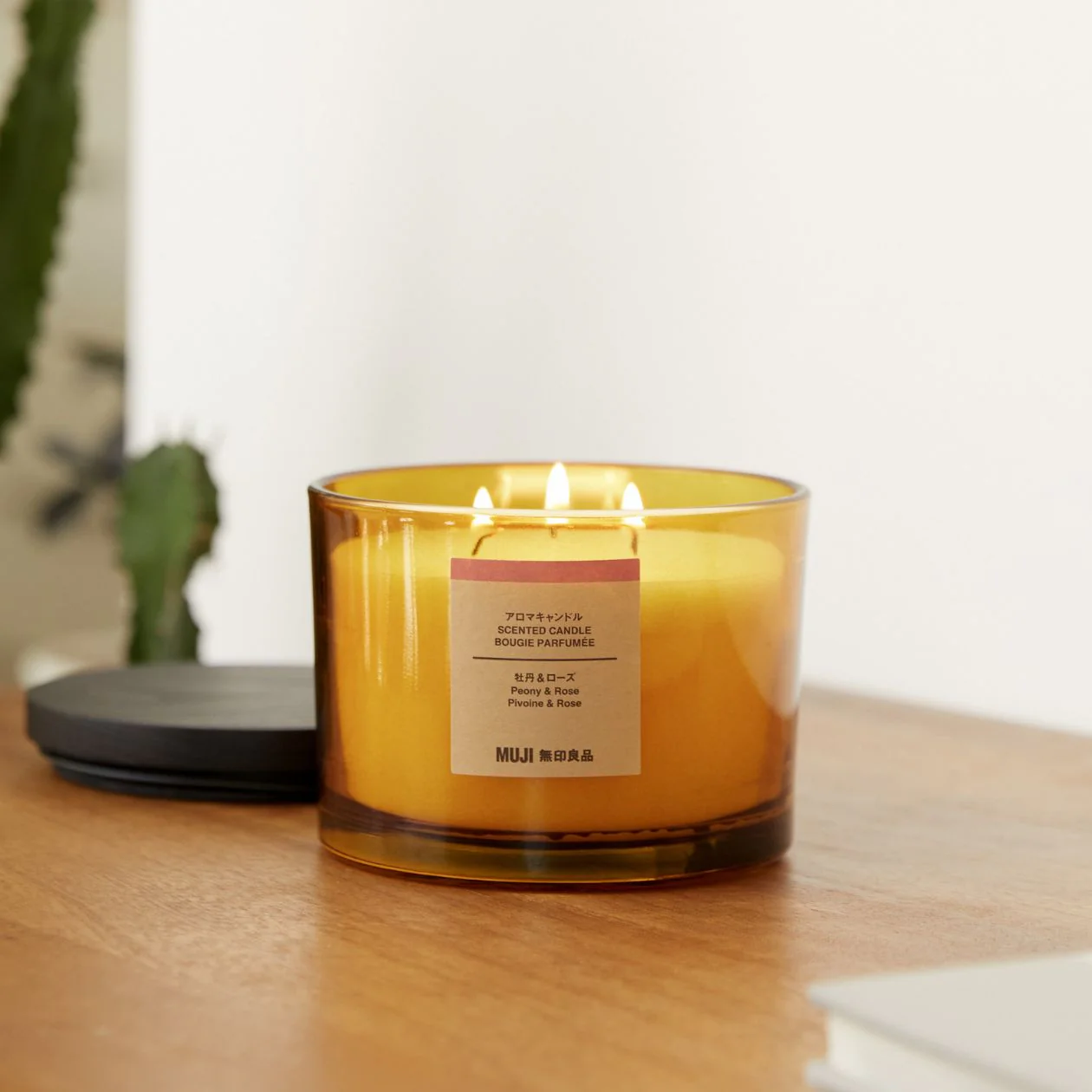 Glass Candle - Peony & Rose (3 Wick) - Image 2