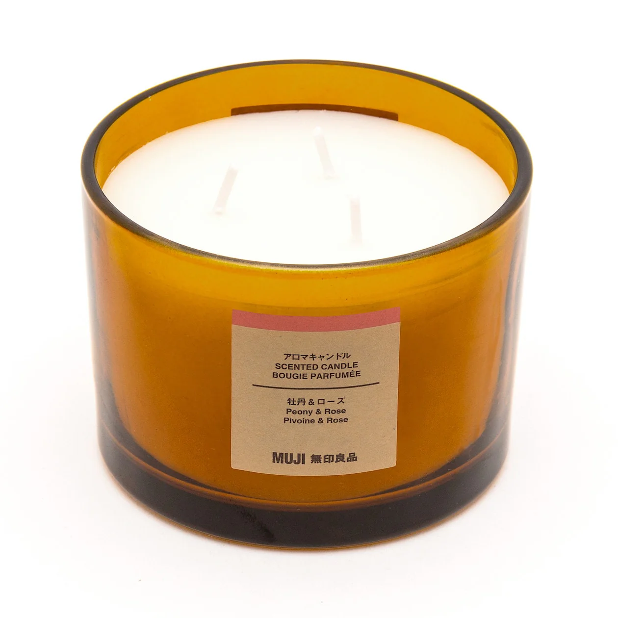 Glass Candle - Peony & Rose (3 Wick) - Image 4