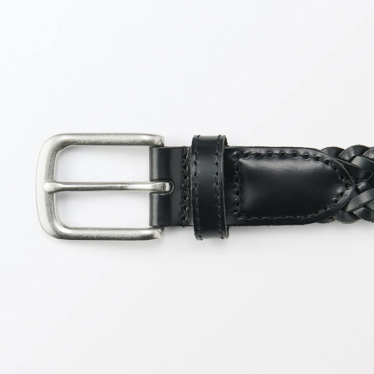 Vegetable Tanned Hand-Knitted Leather Belt - Image 3