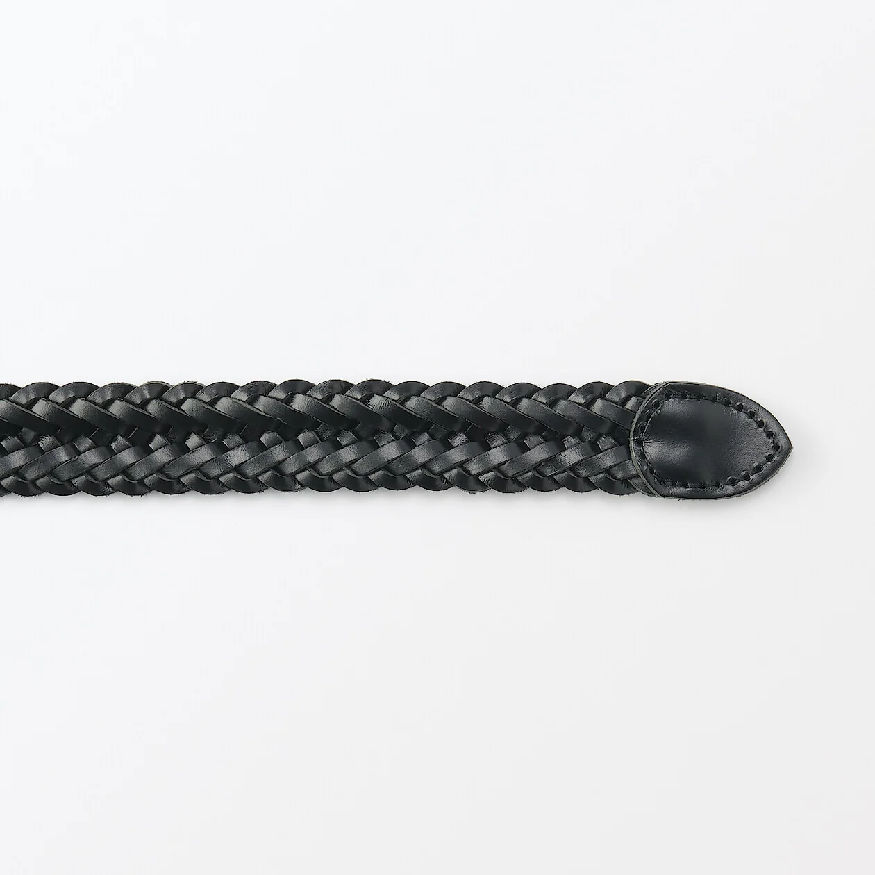 Vegetable Tanned Hand-Knitted Leather Belt - Image 5