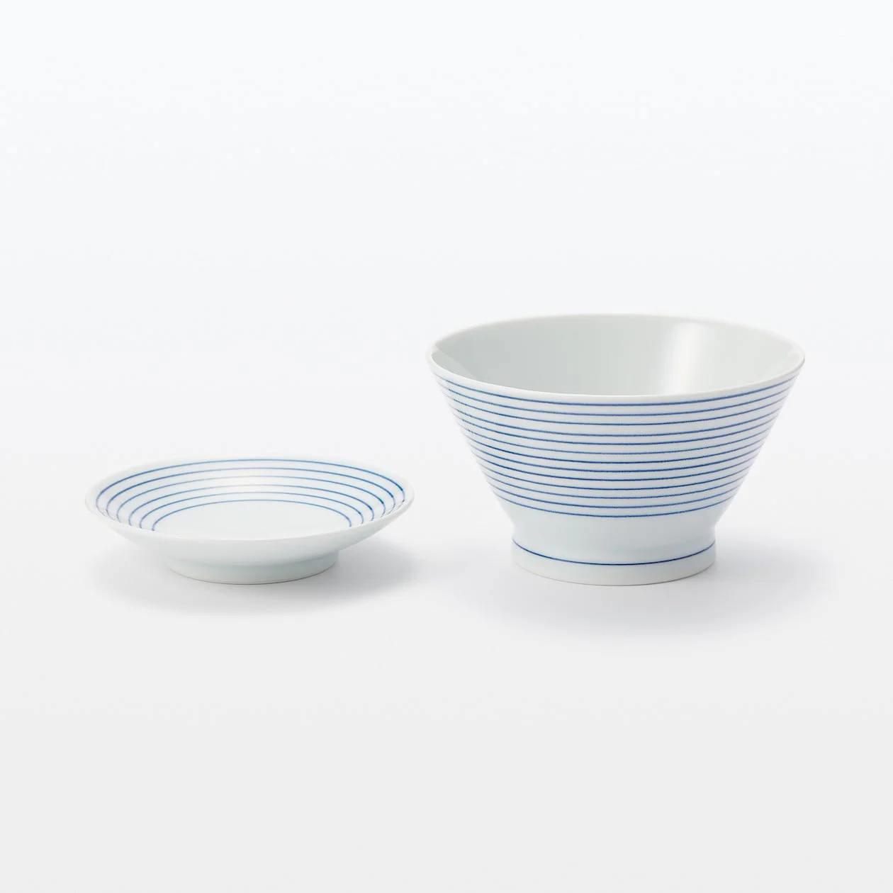 Hasami Rice Bowl - Horizontal Stripes - Image 9