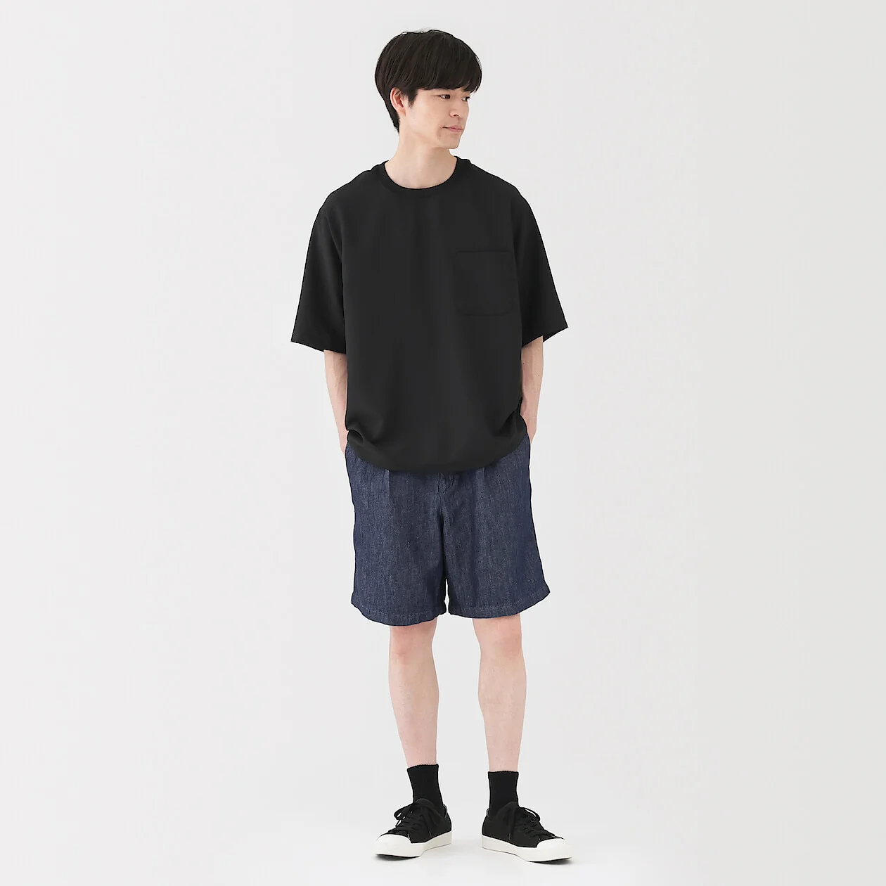 Hemp Blend Denim Shorts - Image 2