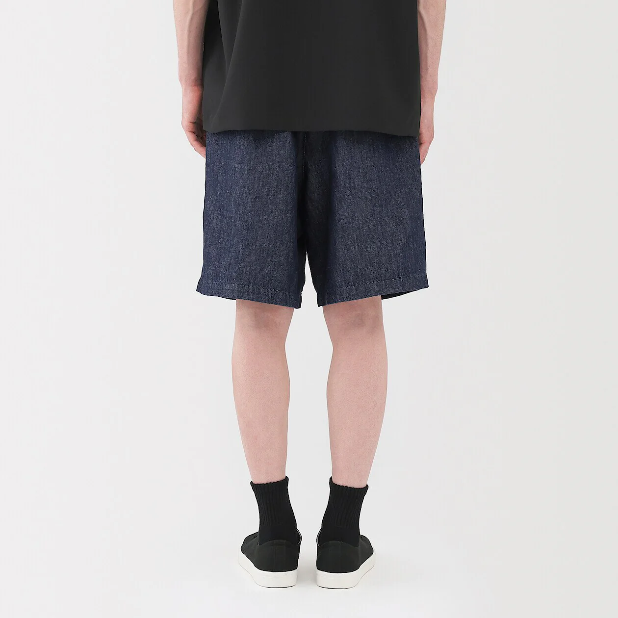 Hemp Blend Denim Shorts - Image 4