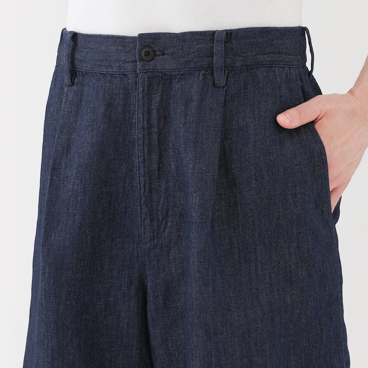 Hemp Blend Denim Shorts - Image 5