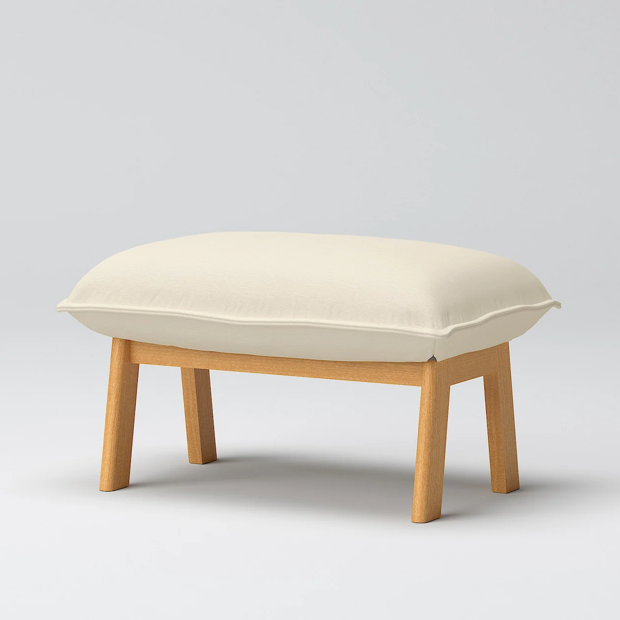 High-Back Reclining Sofa Ottoman Cover - Washed Cotton Canvas - Image 10