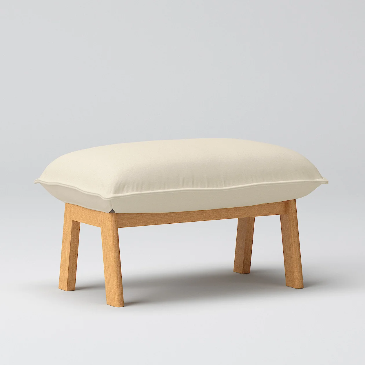 High-Back Reclining Sofa Ottoman Cover - Washed Cotton Canvas - Image 11