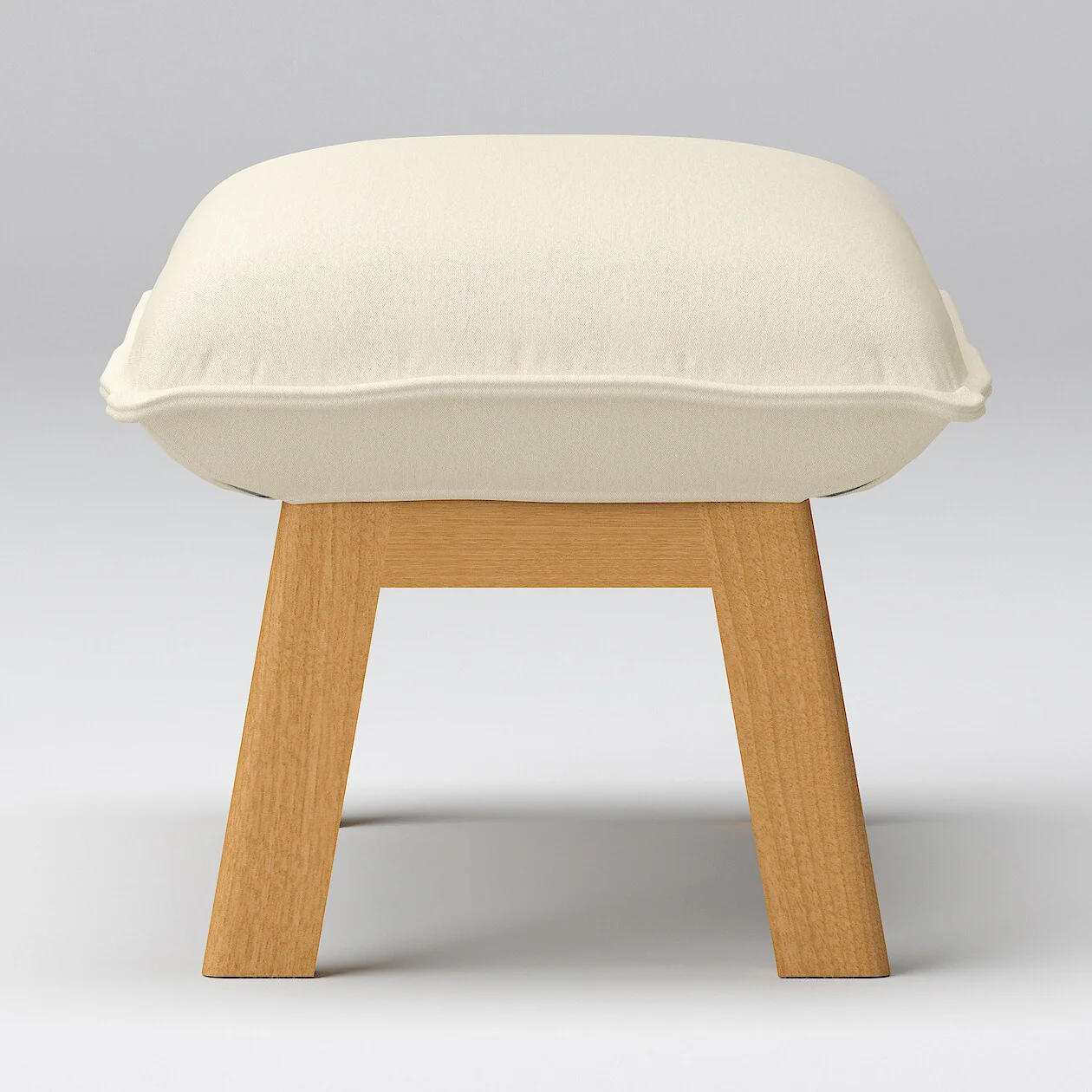 High-Back Reclining Sofa Ottoman Cover - Washed Cotton Canvas - Image 8