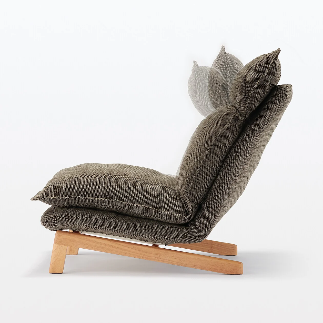 High-Back Reclining Sofa with Plain Weave Cover - Image 28