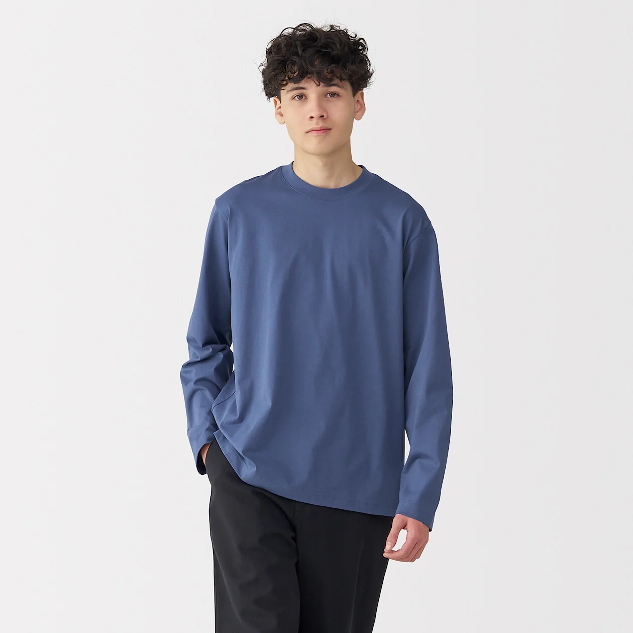 Jersey Crewneck Long Sleeve T-Shirt - Image 19