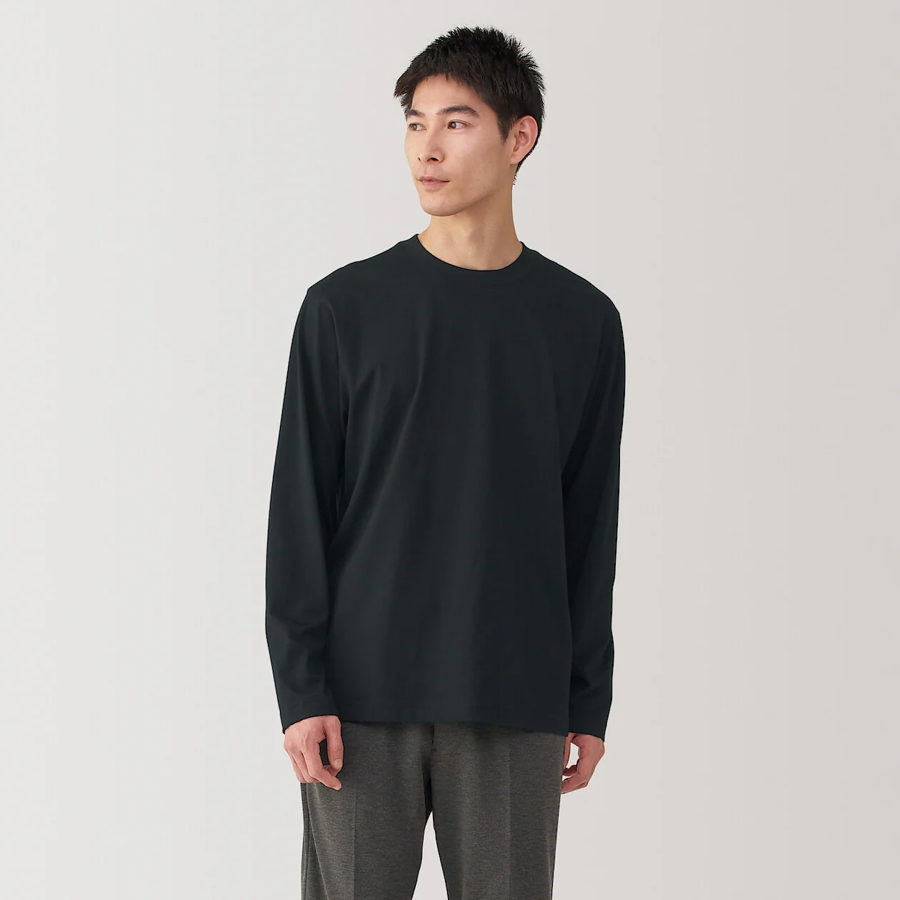 Jersey Crewneck Long Sleeve T-Shirt - Image 33