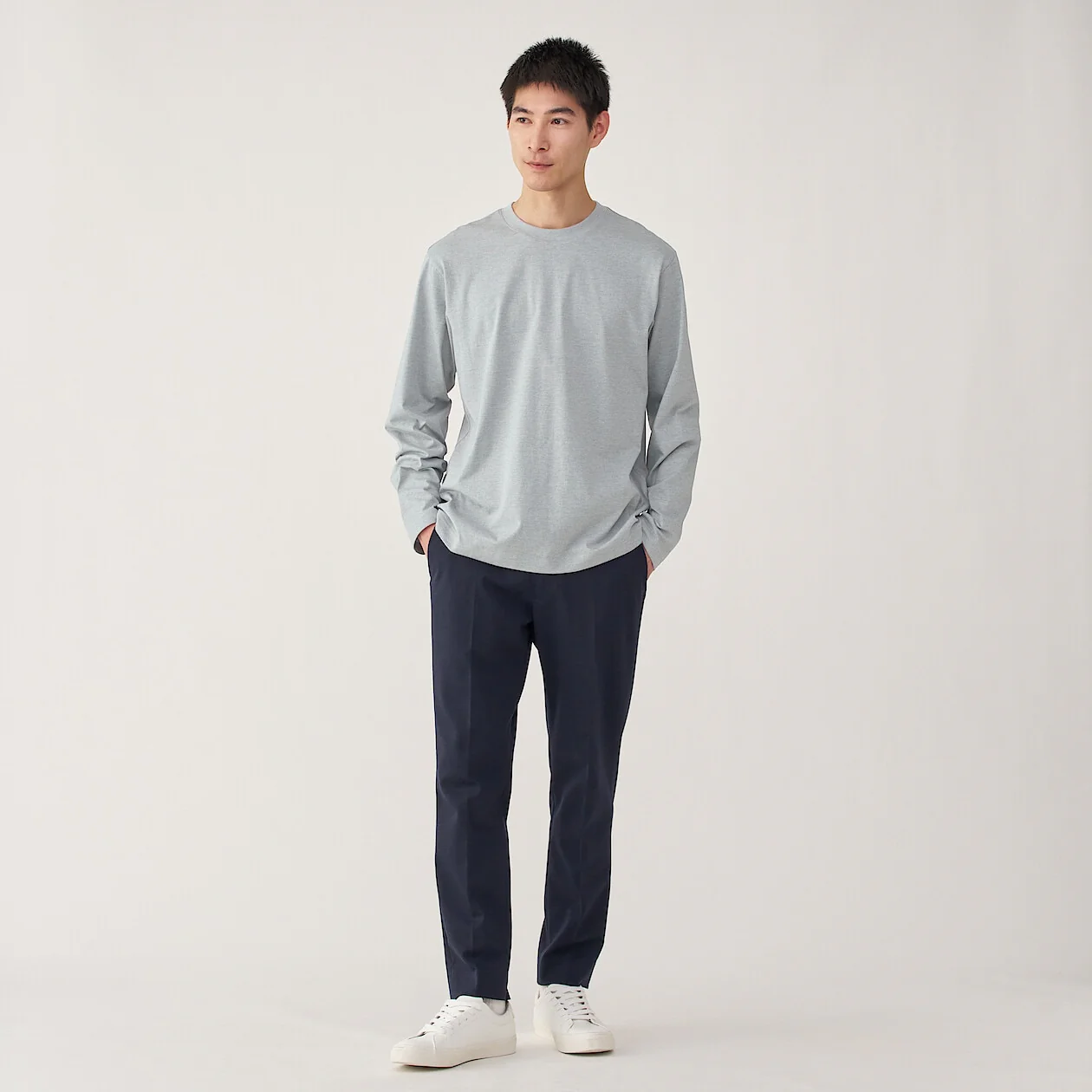 Jersey Crewneck Long Sleeve T-Shirt - Image 40