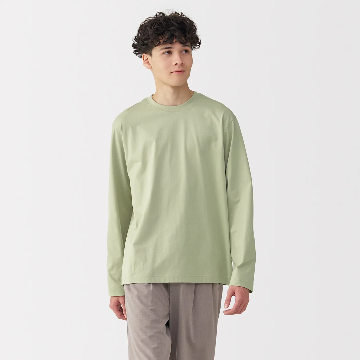 Jersey Crewneck Long Sleeve T-Shirt - Image 54