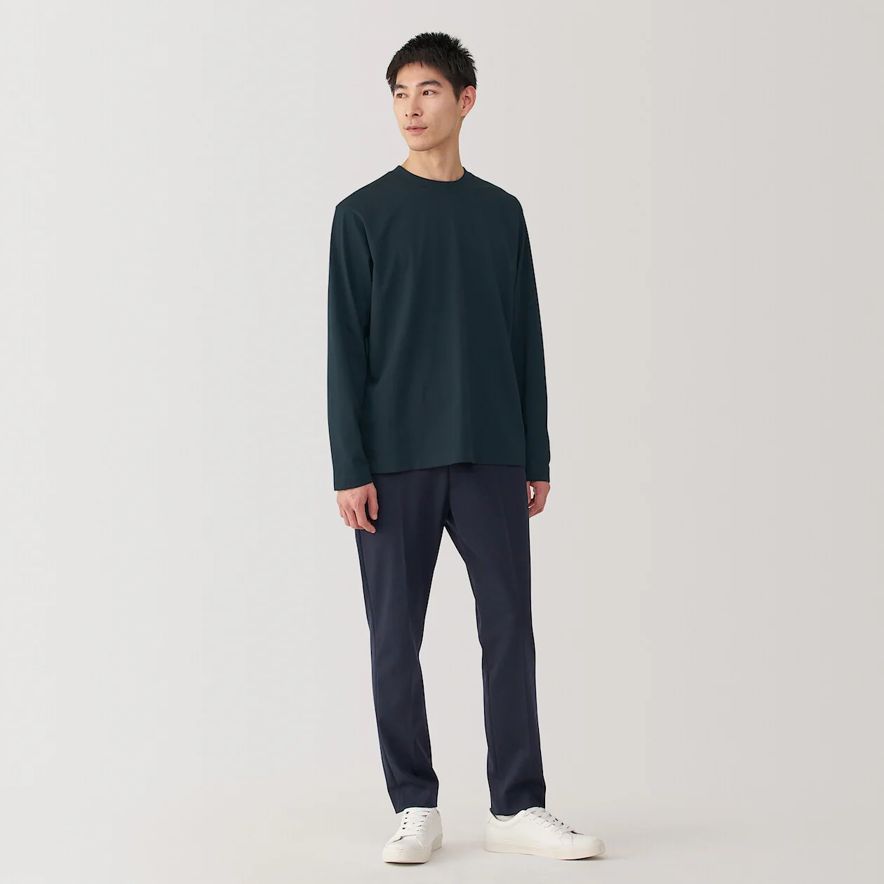 Jersey Crewneck Long Sleeve T-Shirt - Image 62