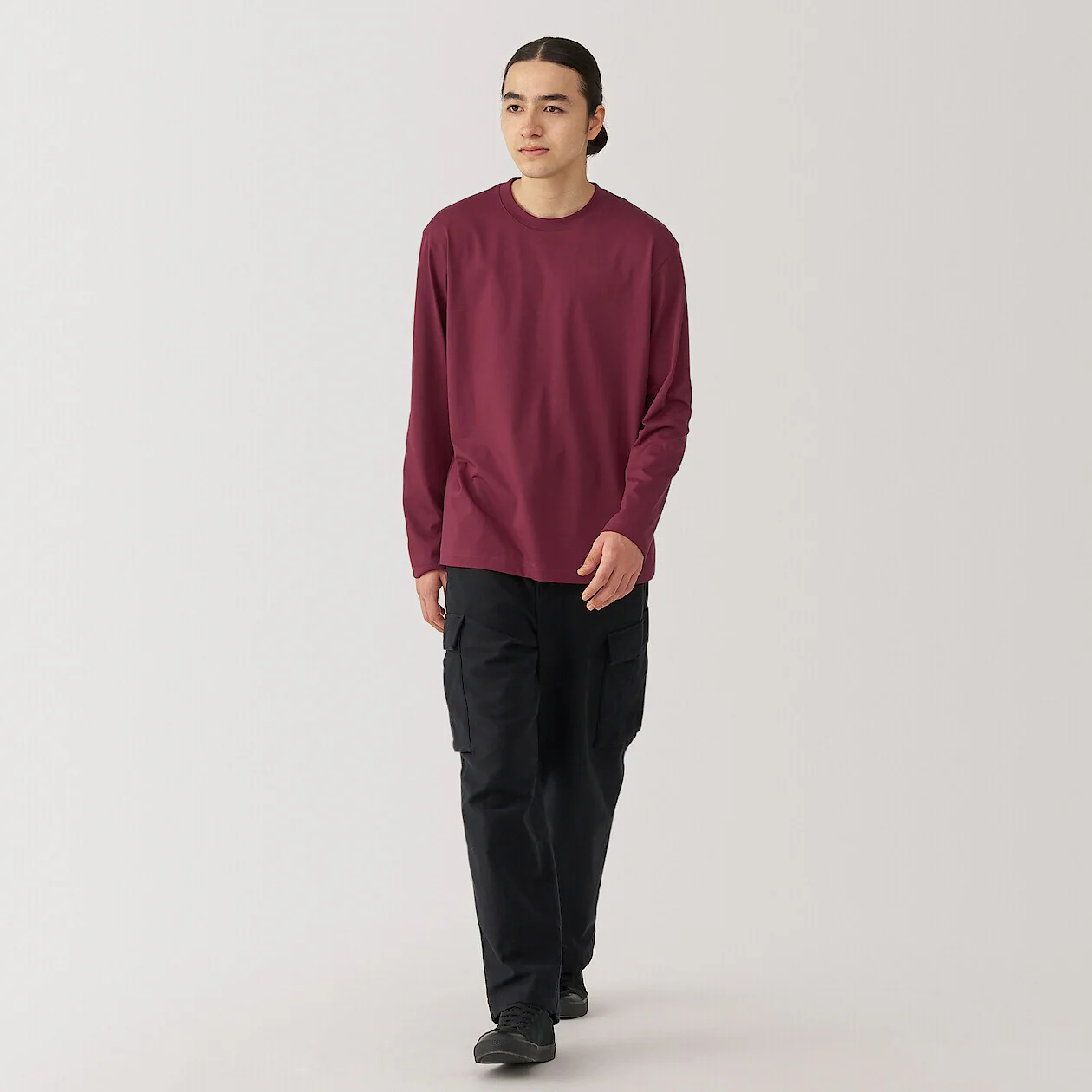 Jersey Crewneck Long Sleeve T-Shirt - Image 7