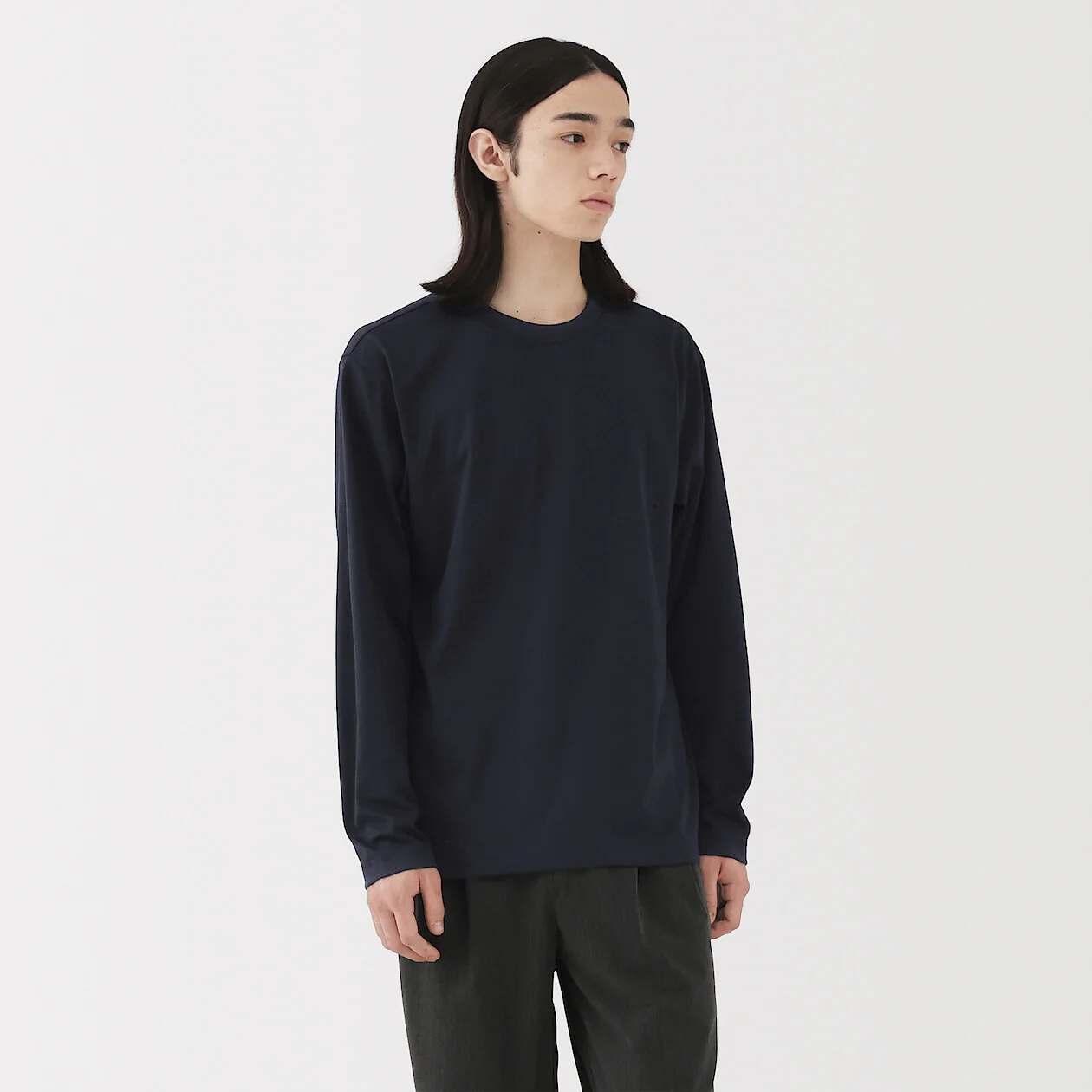 Jersey Crewneck Long Sleeve T-Shirt - Image 19
