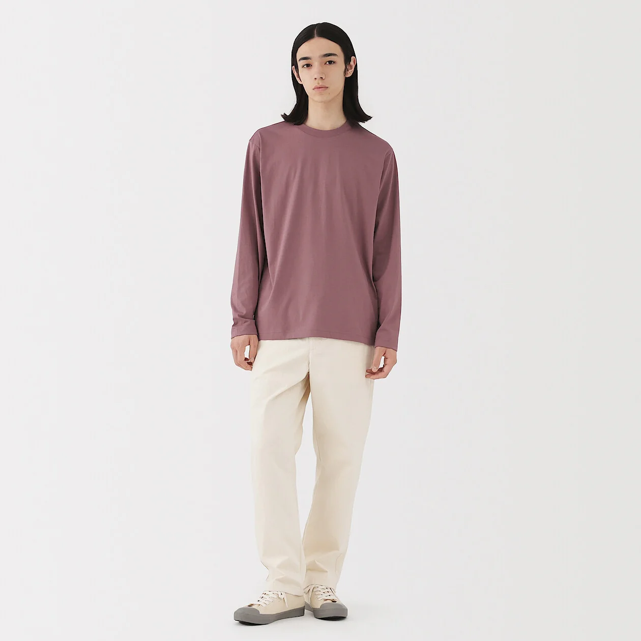 Jersey Crewneck Long Sleeve T-Shirt - Image 3