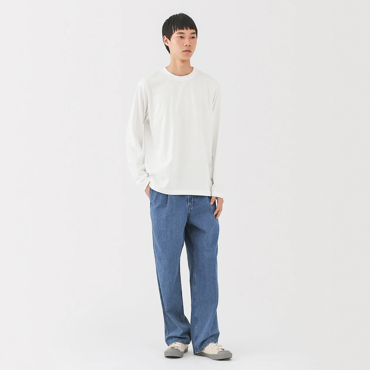 Jersey Crewneck Long Sleeve T-Shirt - Image 8