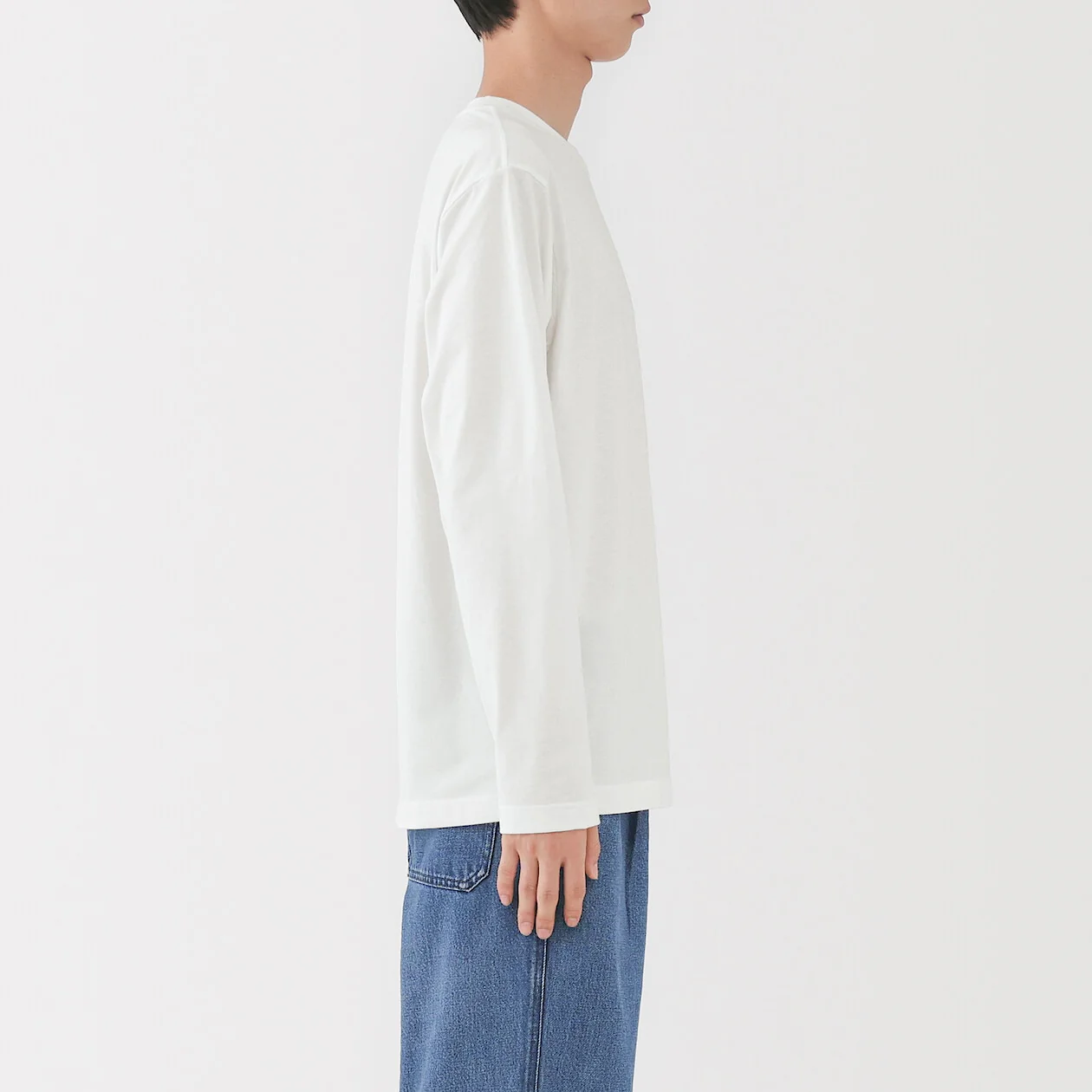 Jersey Crewneck Long Sleeve T-Shirt - Image 9