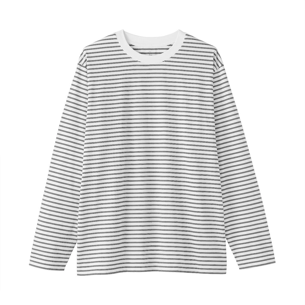 Stripe Jersey Crewneck Long Sleeve T-Shirt - Image 21