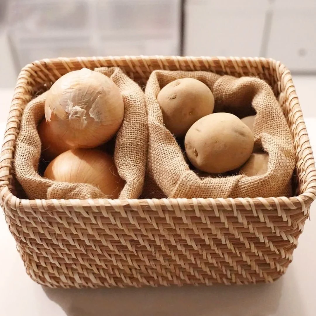 Jute Vegetable Storage Bag - Large - Image 2