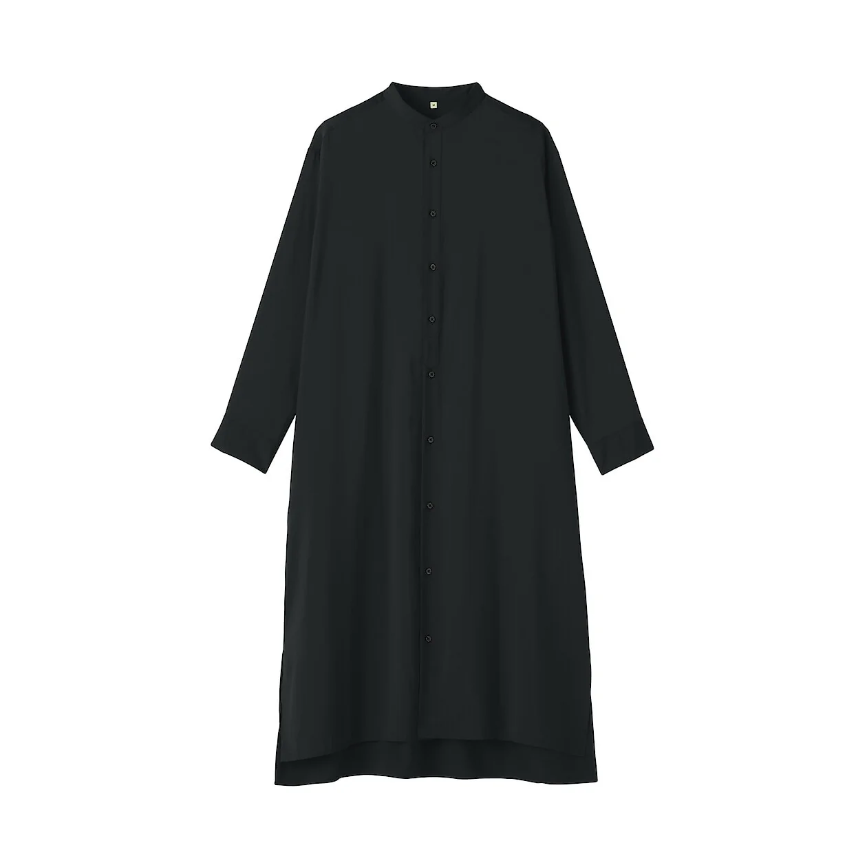 Modal Blend Relaxed Long Sleeve Shirt Dress - Image 15