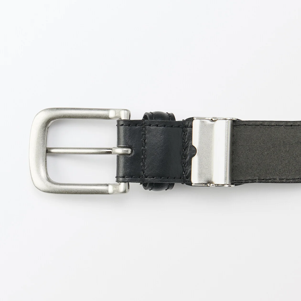 Vegetable Tanned Leather Belt with Stitching - Image 13
