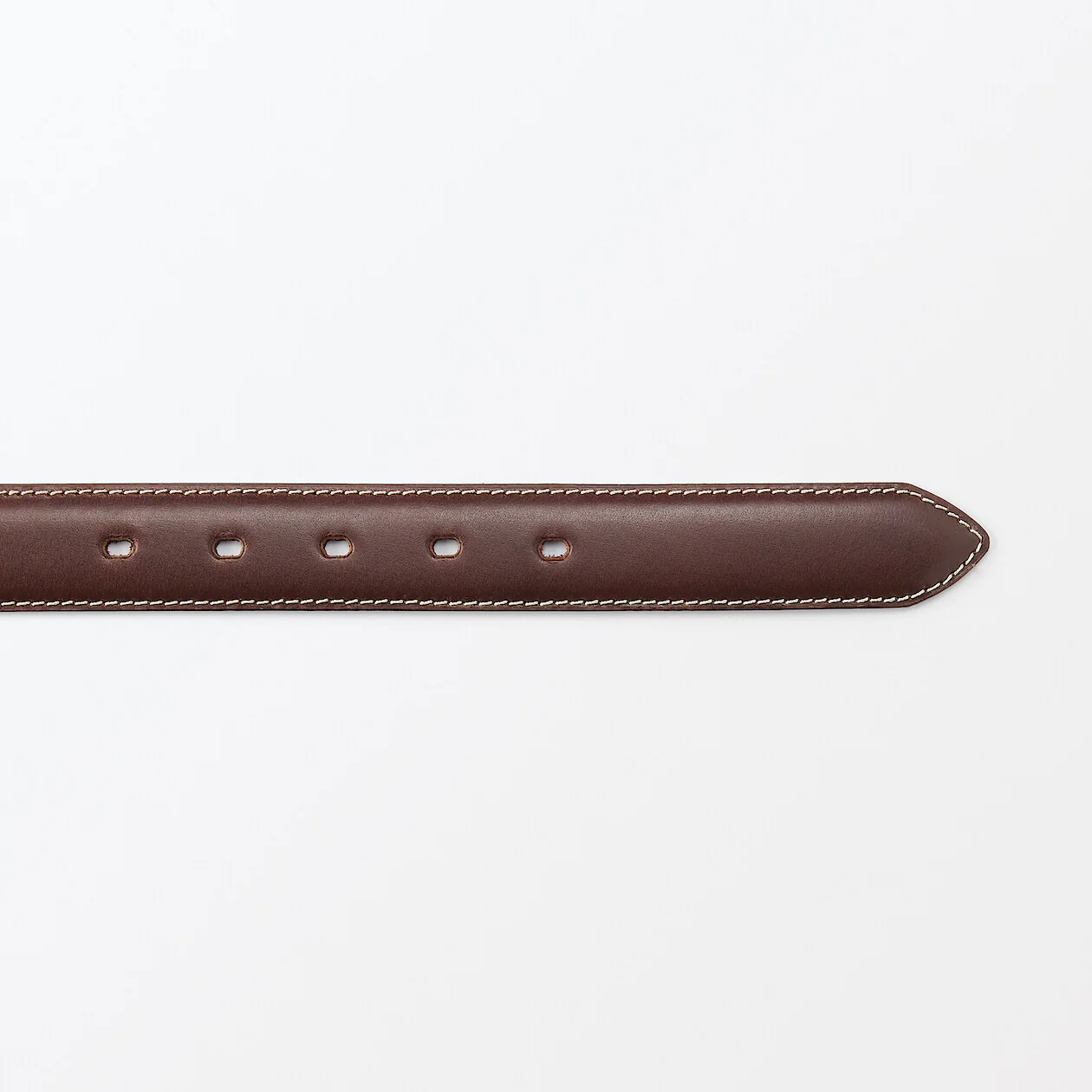 Vegetable Tanned Leather Belt with Stitching - Image 24