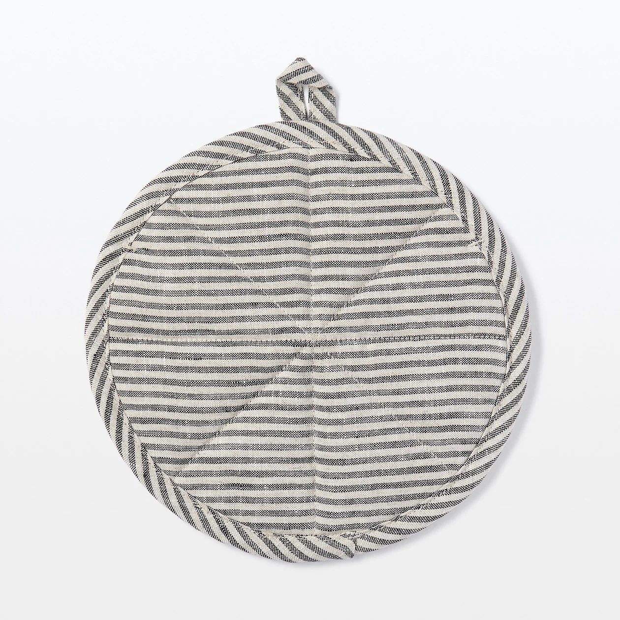 Linen Plain Weave Pot Holder & Mat - Stripe - Image 4