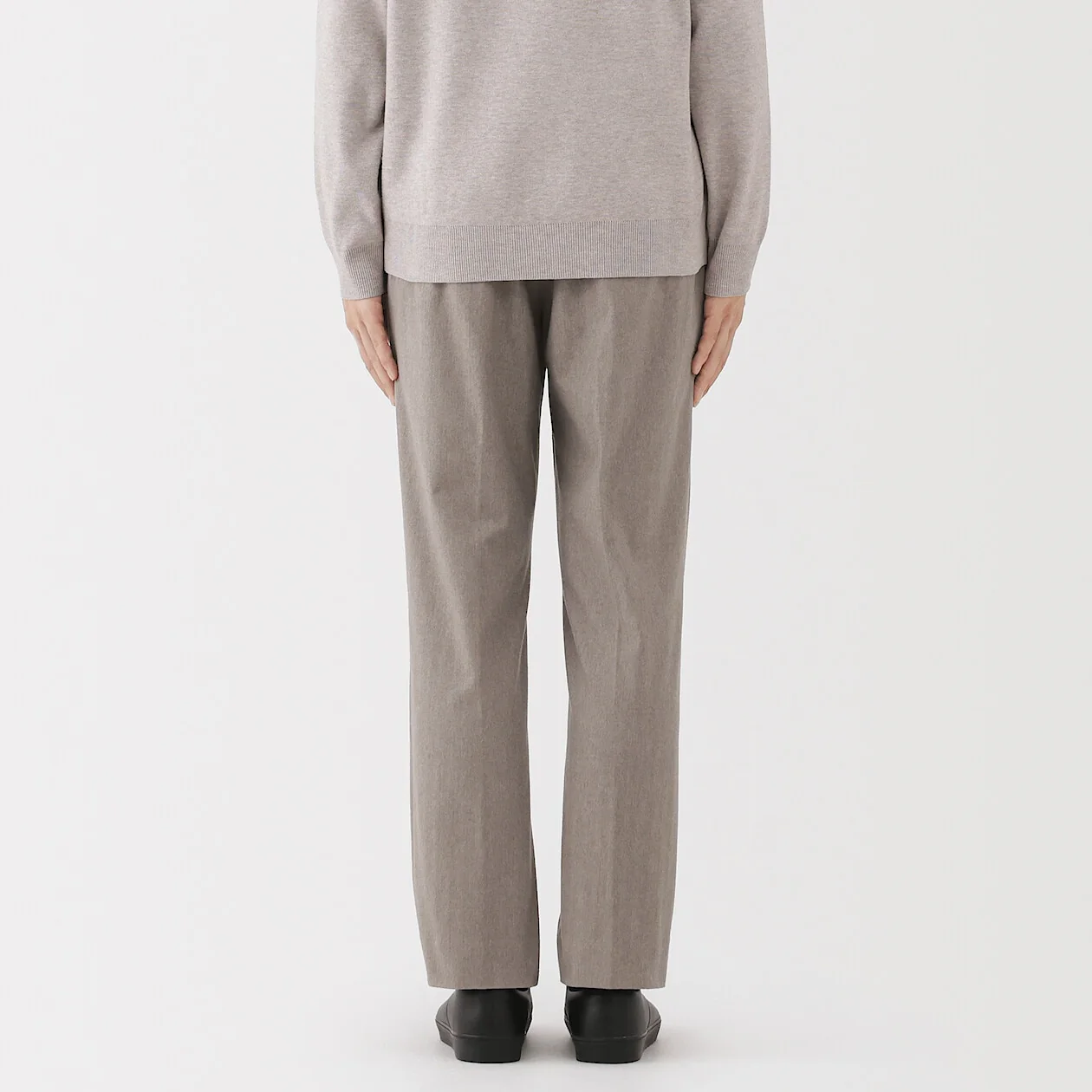 Brushed Stretch Flat Front Pants - Image 16