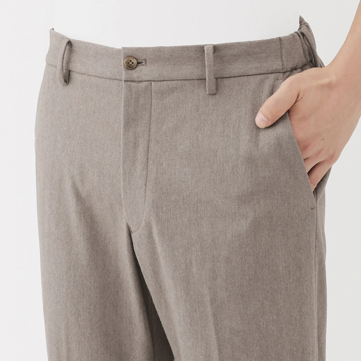 Brushed Stretch Flat Front Pants - Image 18