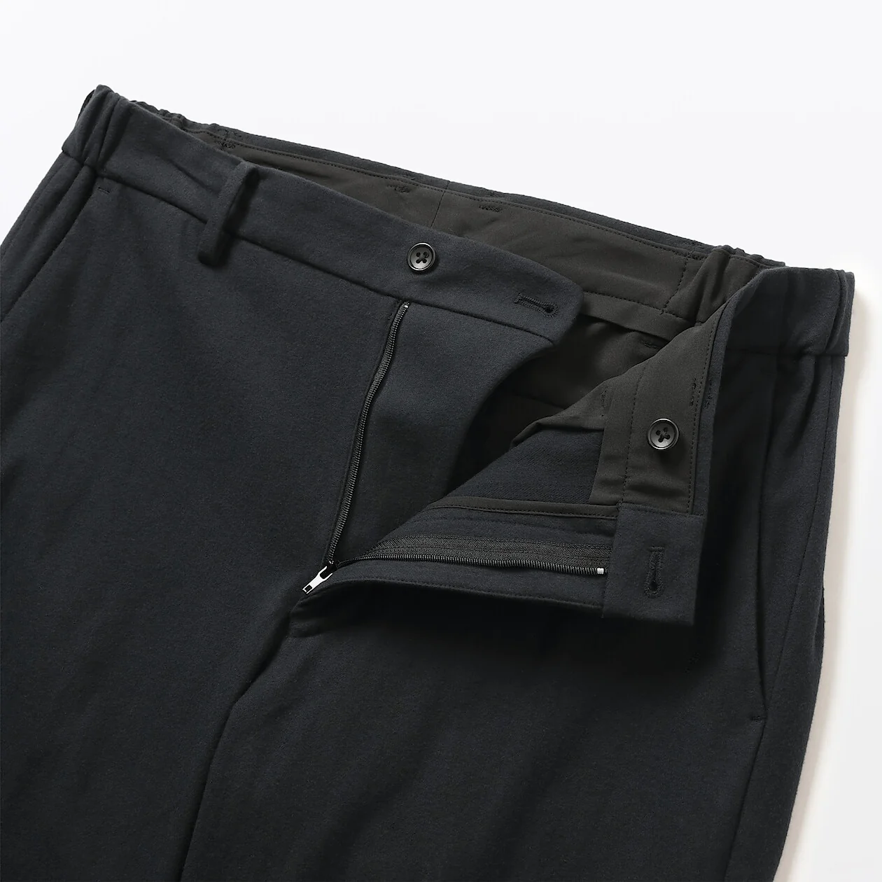 Brushed Stretch Flat Front Pants - Image 3