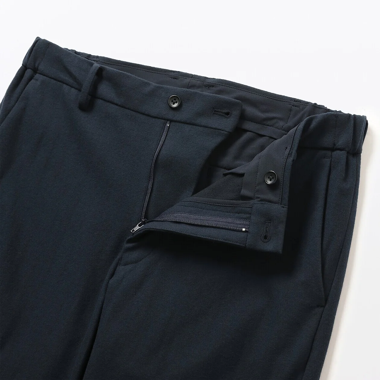Brushed Stretch Flat Front Pants - Image 9