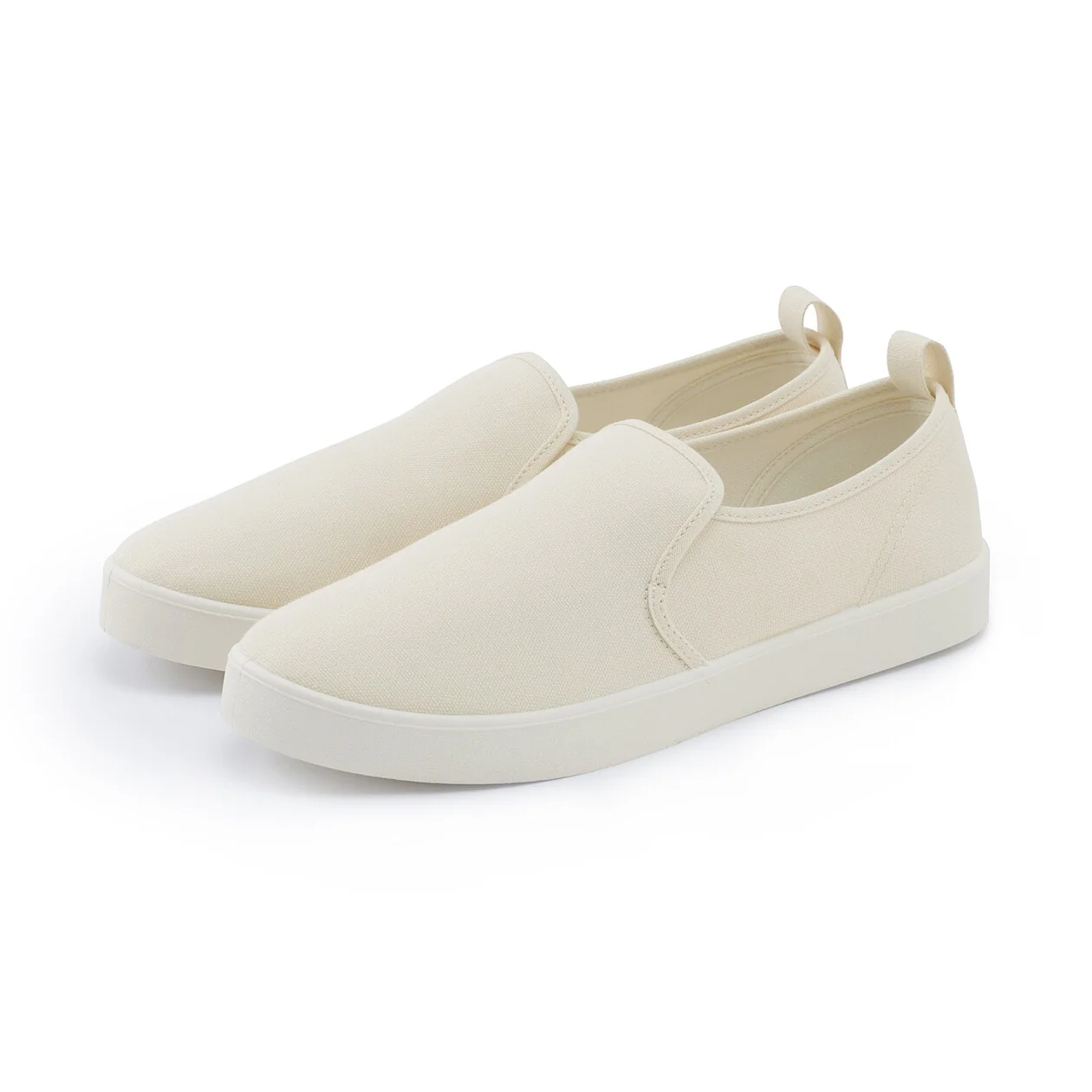 Cushion Insole Water-Repellent Canvas Slip-On Sneakers - Image 10