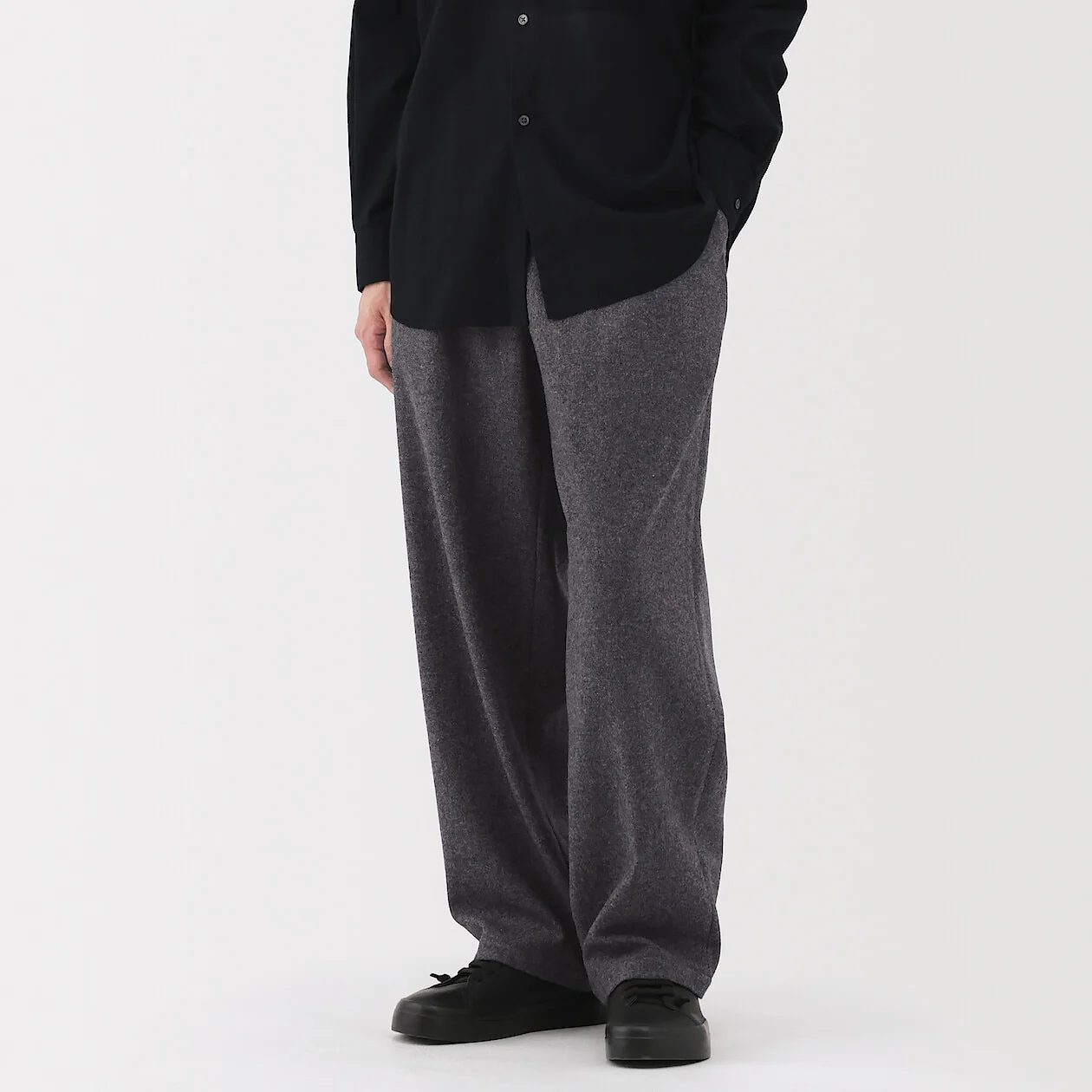 Cashmere Blended Easy Pants - Image 6